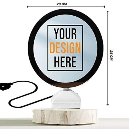 Personalized Round-Shaped Magic Mirror Photo Frame – Customized Gift for Special Occasions Size- (25x20cm) - Image 3