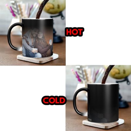 Custom Magic Mug with Picture, Photo Cup, Color Changing Mug, Photo Mug, Customized Mug, Personalized Mug, Photo Magical Mug, Coffee Mug with Photo - 325 ml - Black Magic - Image 3