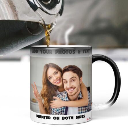 Custom Magic Mug with Picture, Photo Cup, Color Changing Mug, Photo Mug, Customized Mug, Personalized Mug, Photo Magical Mug, Coffee Mug with Photo - 325 ml - Black Magic - Image 2