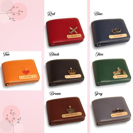 Customized Wallet with Name & Charm, Unique Wallet with a Personalized Touch
