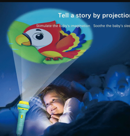 Mini Slide Projector for Kids with 3 Slide and Animated Pattern, Flashlight Torch for Kids, Projector Torch, Educational Learning Toy - Image 3