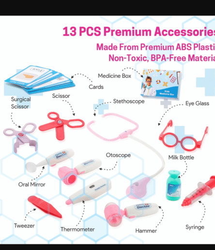 Premium Doctor Set Trolley Little Doctor Kids Toy (1 Set) - Image 8