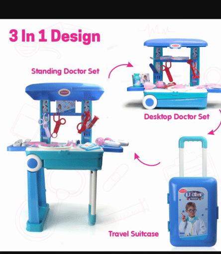 Premium Doctor Set Trolley Little Doctor Kids Toy (1 Set) - Image 4