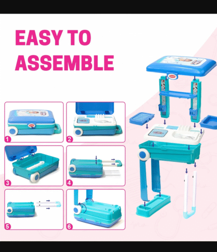 Premium Doctor Set Trolley Little Doctor Kids Toy (1 Set) - Image 2