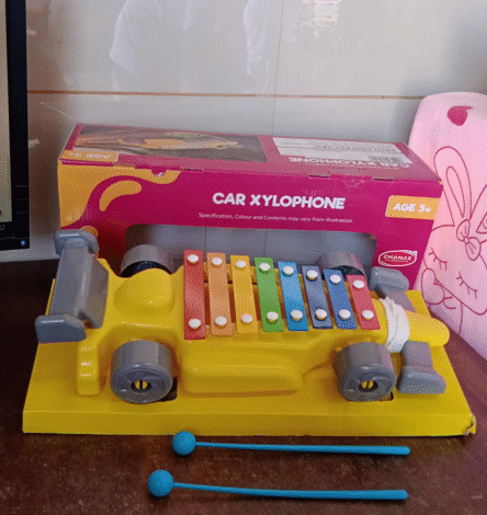 Musical Car Piano Xylophone Toy, Plastic Car Xylophone (1 Set) - Image 8