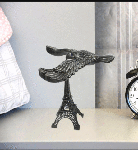 Balancing Bird Metal Eiffel Tower Statue Balance Eagle Toy (1 Set) - Image 2