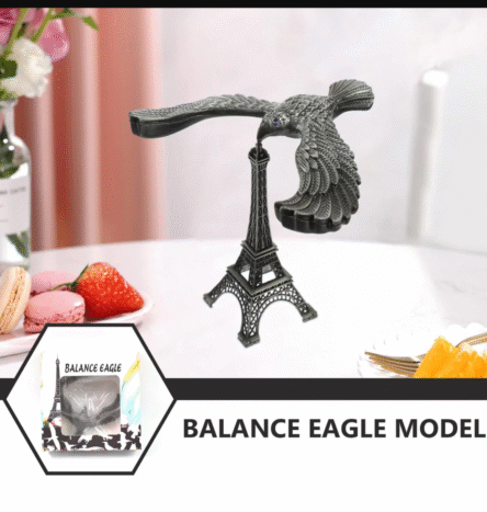Balancing Bird Metal Eiffel Tower Statue Balance Eagle Toy (1 Set) - Image 3
