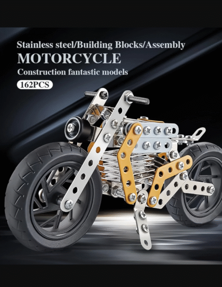 Metal DIY Bike Building Blocks for Kids (bike 162 pc of Bike Tool / 1 Setã€‘ - Image 5