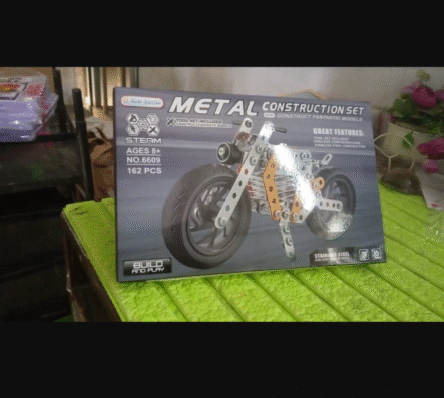 Metal DIY Bike Building Blocks for Kids (bike 162 pc of Bike Tool / 1 Setã€‘ - Image 2