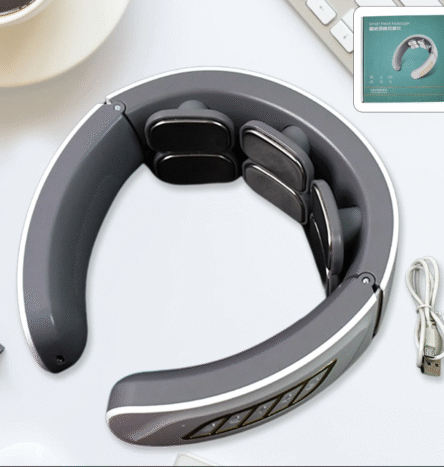 6 Heads Smart Electric Neck and Back Pulse Massager Wireless (1 Pc)