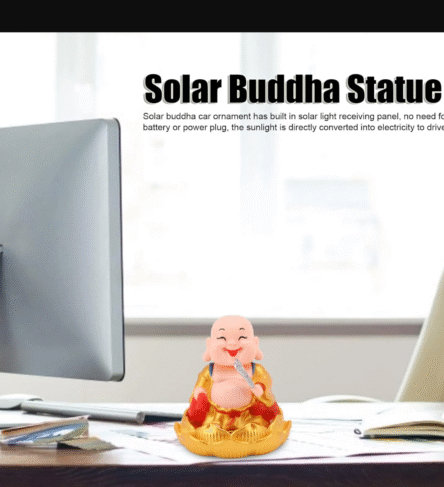 Solar Power Moving Buddha Car Ornament (1 Pc) - Image 2