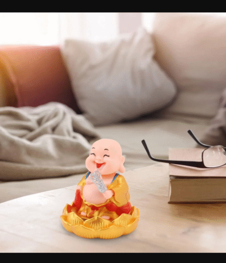 Solar Power Moving Buddha Car Ornament (1 Pc) - Image 5