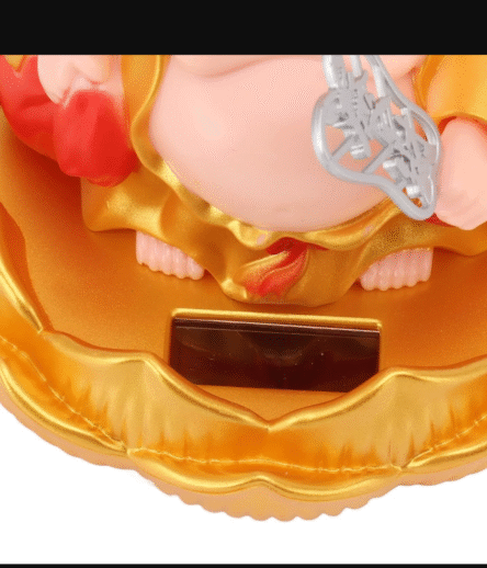 Solar Power Moving Buddha Car Ornament (1 Pc) - Image 4