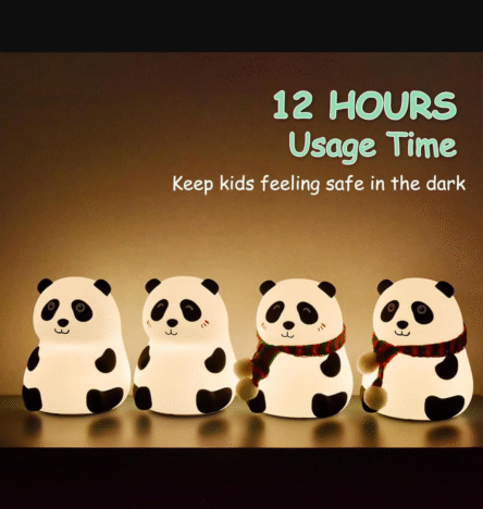 Panda 7-Color LED Silicone Touch Lamp (1 Pc) - Image 5