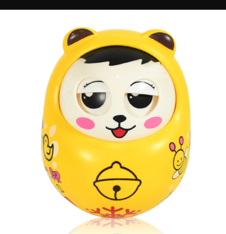 Musical Roly Poly Toys for Baby | Push and Shake Wobbling Toy with Music | Tumbler Doll Toy for Babies | Sound Balancing Doll Toys for Baby Boys, Girls 8+ Months Multicolor (1 Pc) - Image 4