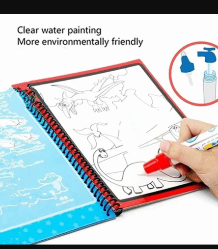 Magic Water Quick Dry Book Water Coloring Book Doodle with Magic Pen Painting Board - Image 6