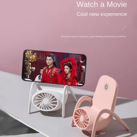 Portable Mobile Phone Holder Fan – Handheld, Multi-Function (Battery Not Include) - Image 3